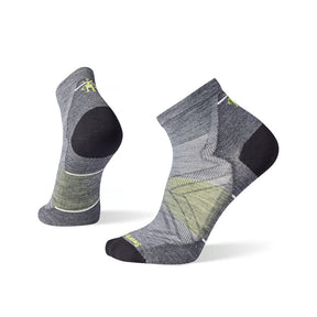 Smartwool-Unisex Smartwool Run Zero Cushion Ankle Socks-Medium Gray-Pacers Running