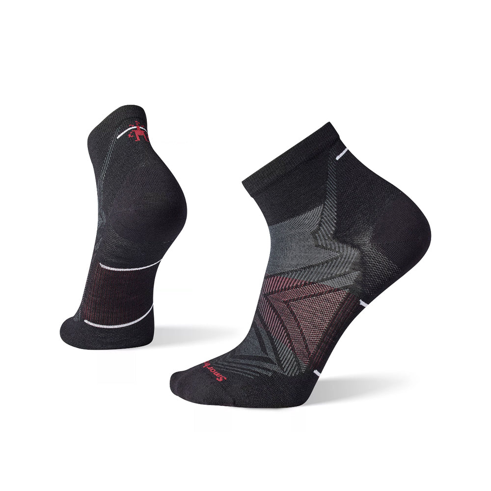 Smartwool-Unisex Smartwool Run Zero Cushion Ankle Socks-Black-Pacers Running