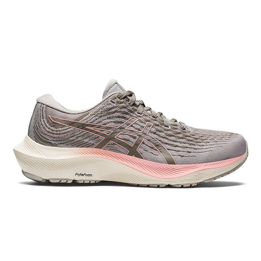 ASICS-Women's ASICS GEL-Kayano Lite 3-Oyster Grey/Frosted Rose-Pacers Running
