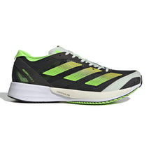 Adidas-Women's Adidas Adizero Adios 7-Core Black/Beam Yellow/Solar Green-Pacers Running