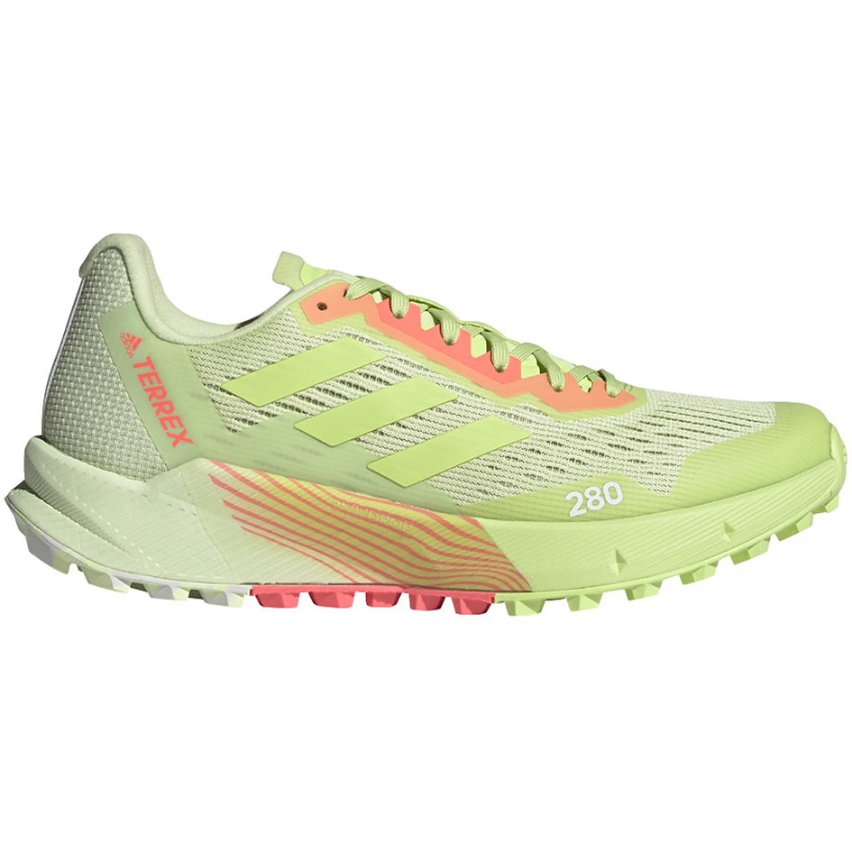Adidas-Women's Adidas Terrex Agravic Flow 2-Almost Lime/Pulse Lime/Turbo-Pacers Running