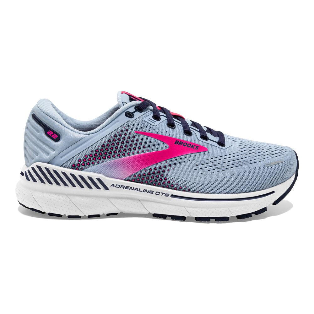 Brooks-Women's Brooks Adrenaline GTS 22-Kentucky Blue/Peacoat/Pink-Pacers Running