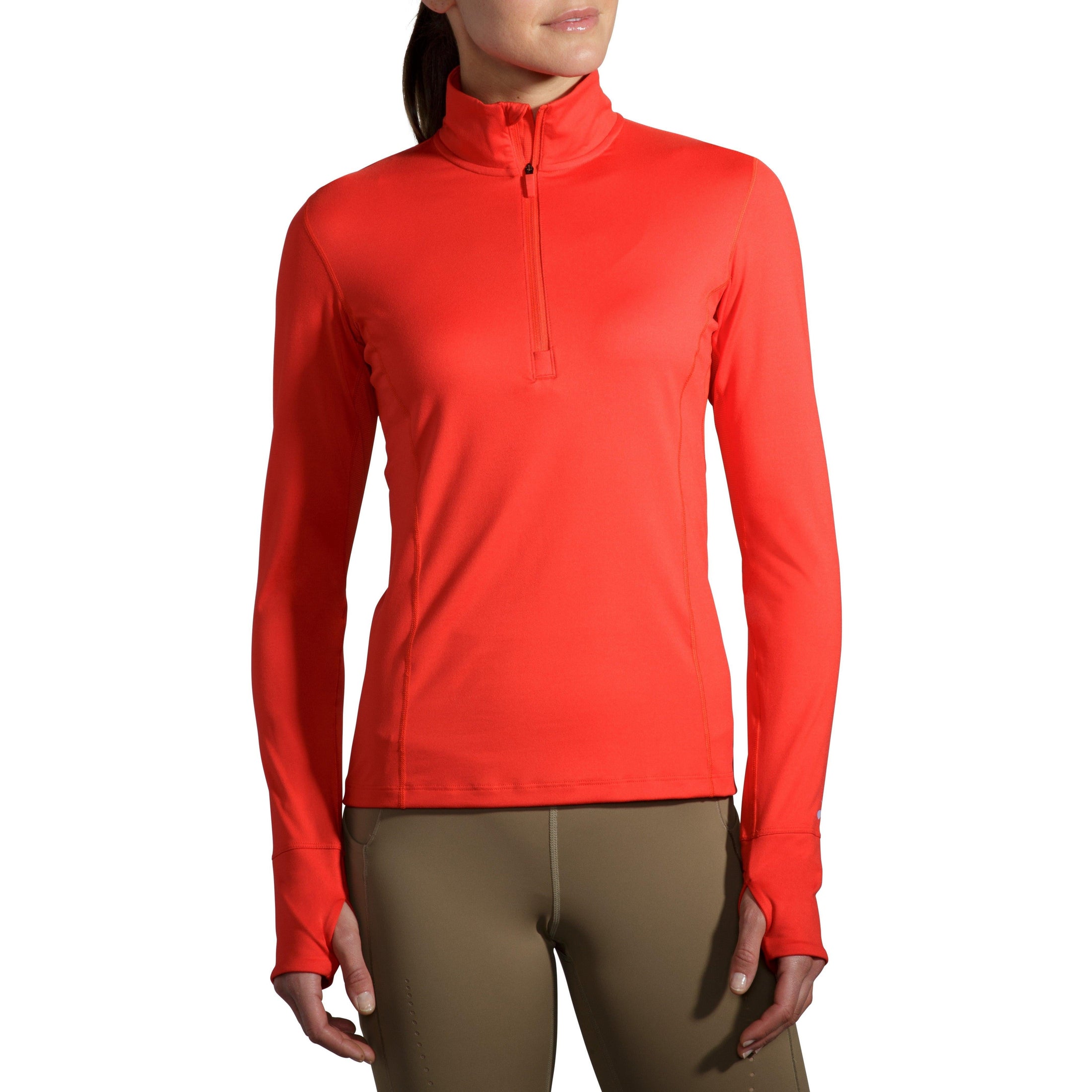 Brooks-Women's Brooks Dash 1/2 Zip-Jamberry-Pacers Running