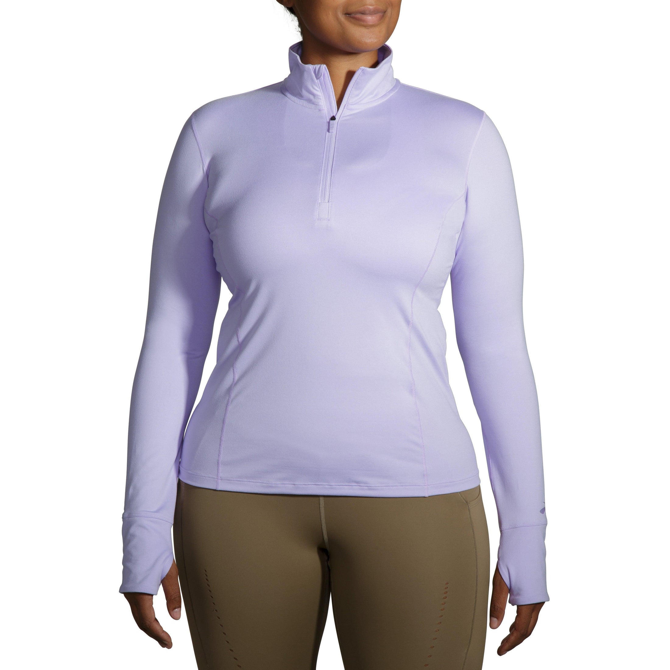 Brooks-Women's Brooks Dash 1/2 Zip-Violet Dash-Pacers Running