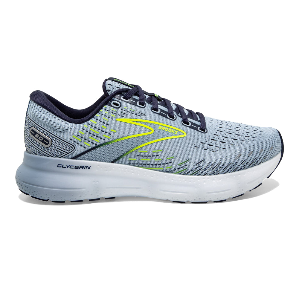 Brooks-Women's Brooks Glycerin 20-Light Blue/Peacoat/Nightlife-Pacers Running