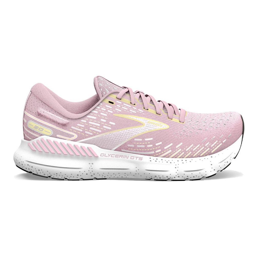Brooks-Women's Brooks Glycerin GTS 20-Pink/Yellow/White-Pacers Running