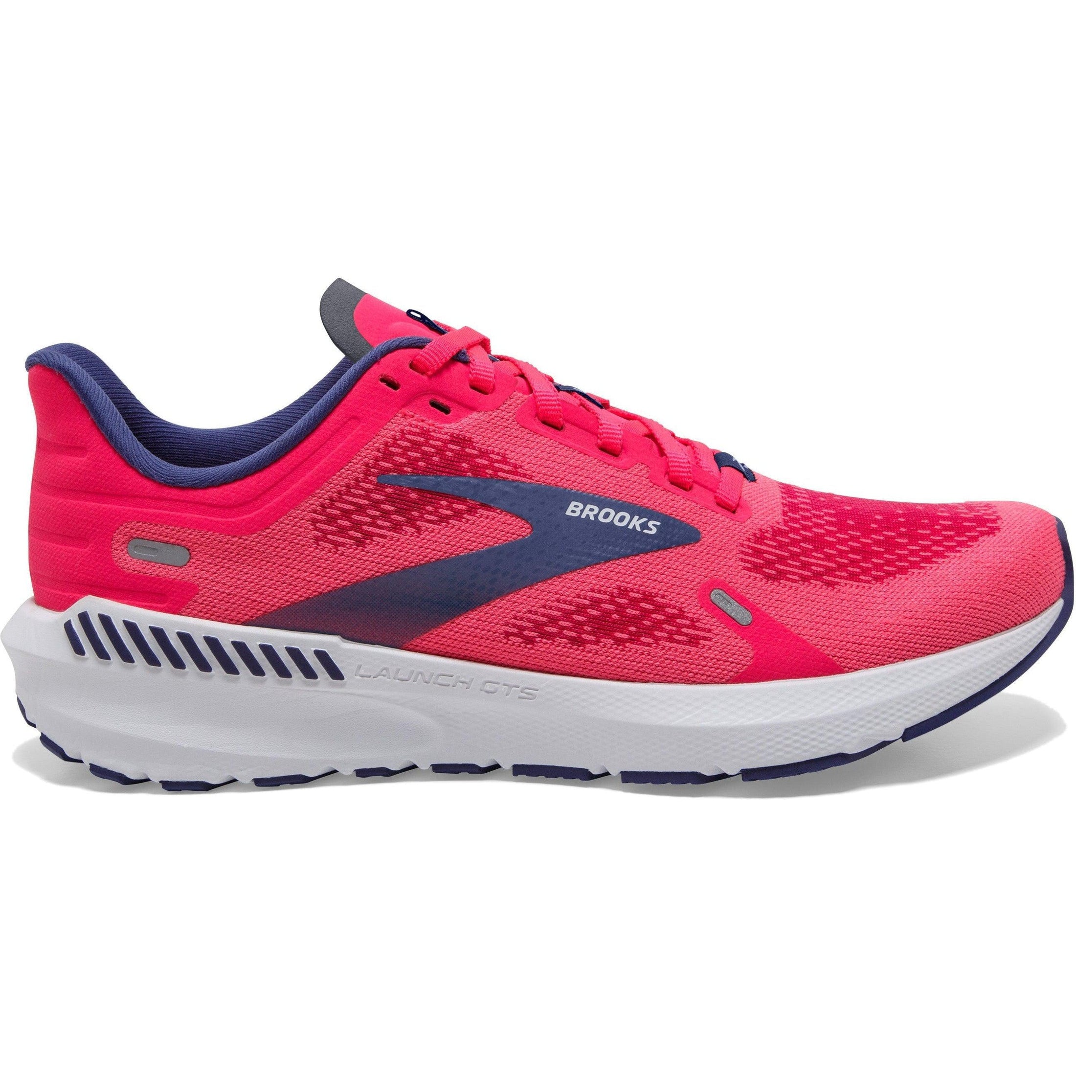 Brooks-Women's Brooks Launch GTS 9-Pink/Fuchsia/Cobalt-Pacers Running