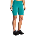 Load image into Gallery viewer, Brooks-Women's Brooks Moment 8" Short Tight-Nile Green-Pacers Running
