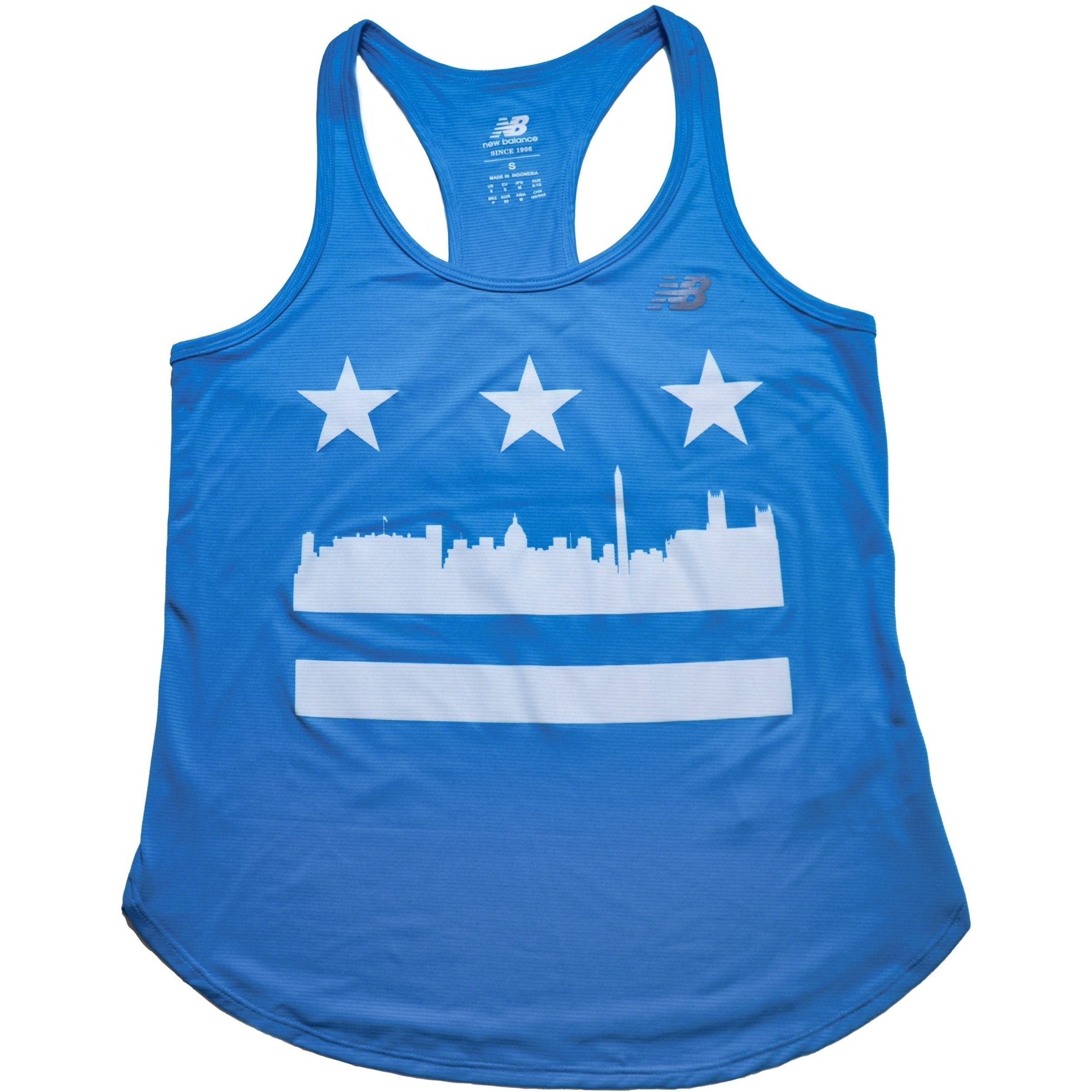 New Balance-Women's DC Flag Tank-Sky-Pacers Running