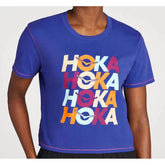 HOKA ONE ONE-Women's HOKA ONE ONE All-Day Tee-Bluing-Pacers Running