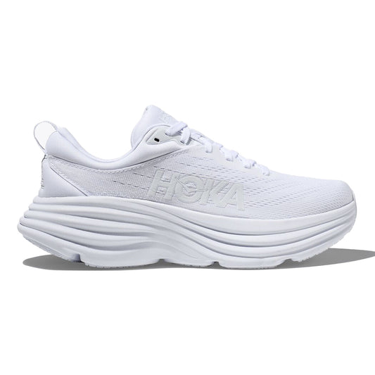 HOKA ONE ONE-Women's HOKA ONE ONE Bondi 8-White/White-Pacers Running