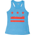 Load image into Gallery viewer, Mizuno-Women's Mizuno DC Flag Tank-Swedish Blue/Red Screen-Pacers Running
