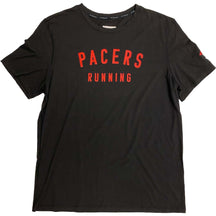 Pacers Running-Women's Mizuno Pacers Running Short Sleeve-Pure Black/Red Screen-Pacers Running