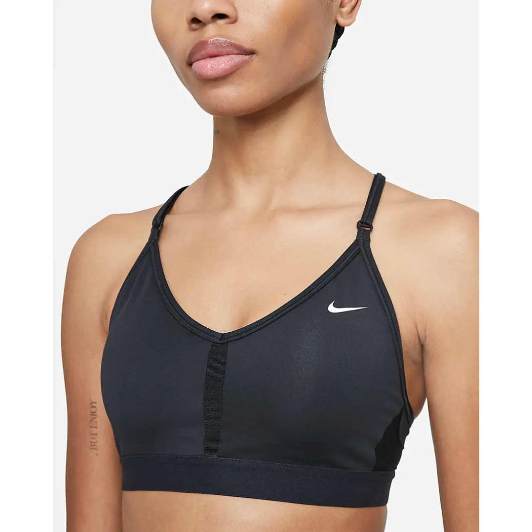 Nike-Women's Nike DRI-FIT Indy Bra-Black/White-Pacers Running