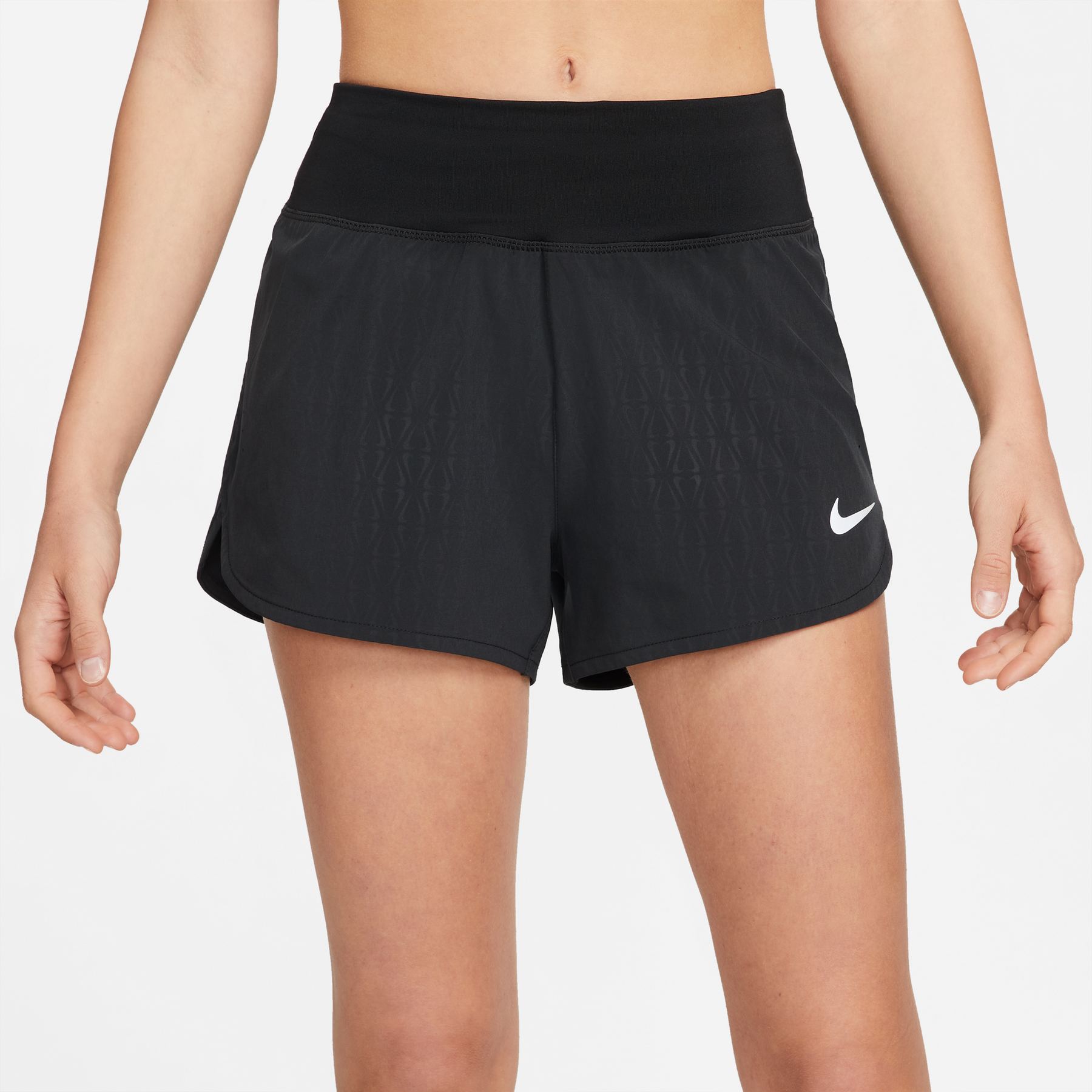 Nike-Women's Nike Dri-FIT Eclipse Shorts-Black-Pacers Running