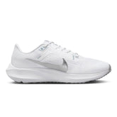 Nike-Women's Nike Pegasus 40-White/Metallic Silver-Pure Platinum-Pacers Running