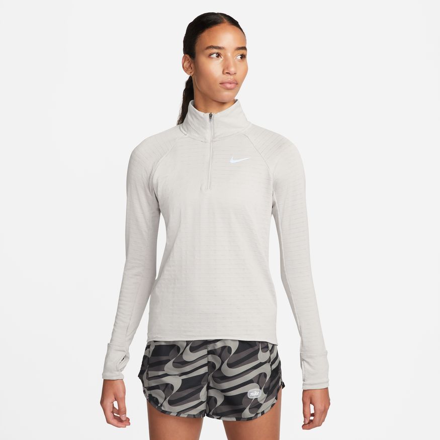 Nike-Women's Nike Therma-FIT Essential Jacket-LT Iron Ore/Reflective Silver-Pacers Running