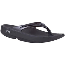OOFOS-Women's OOFOS OOlala Thong-Black-Pacers Running