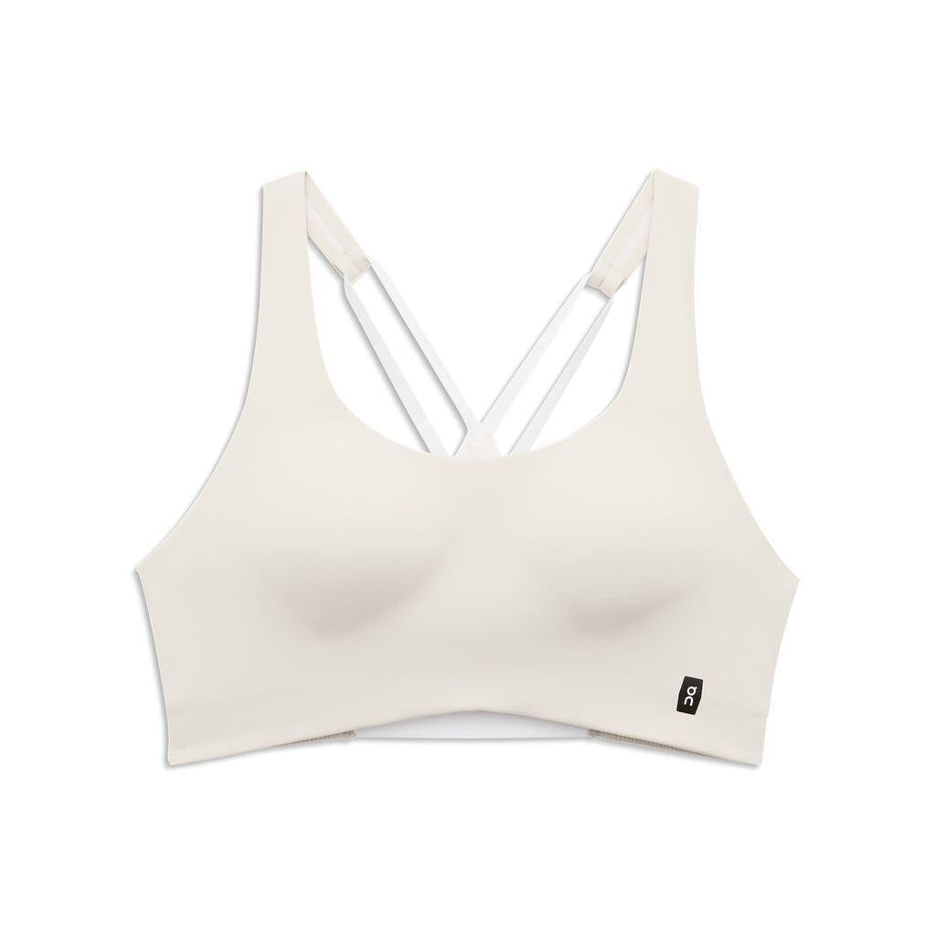 On-Women's On Active Bra-Pearl/White-Pacers Running