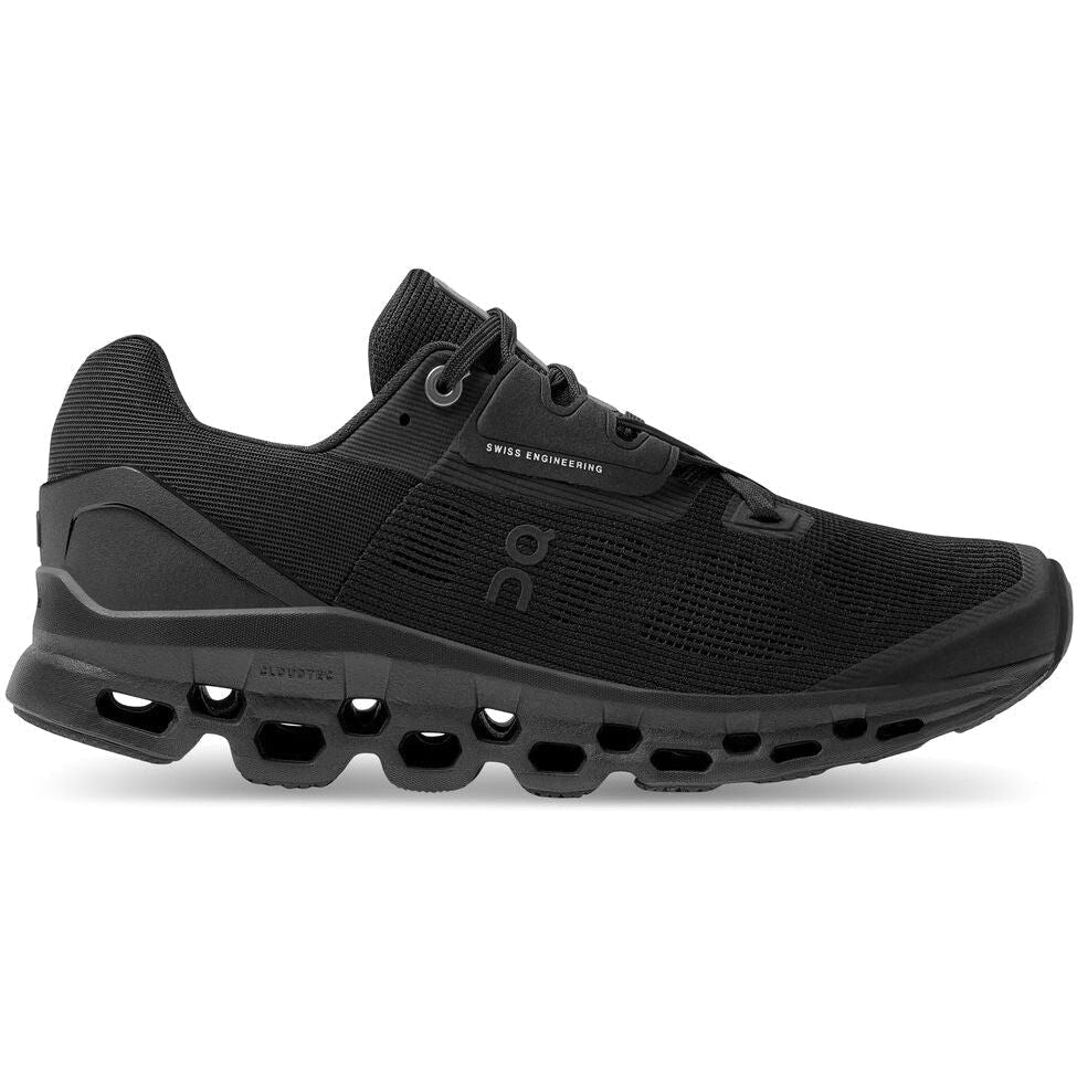 On-Women's On Cloudstratus-Black-Pacers Running