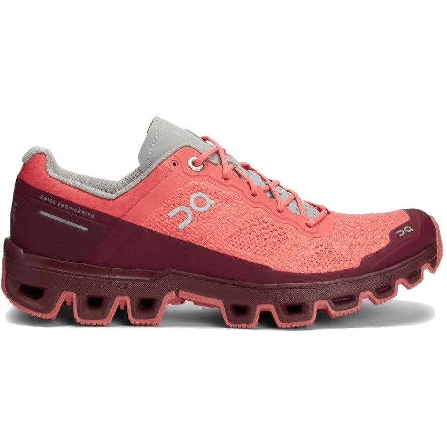 On-Women's On Cloudventure-Coral/Mulberry-Pacers Running