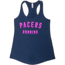 Pacers Running-Women's Pacers Running Tank-Navy/Pink Screen-Pacers Running