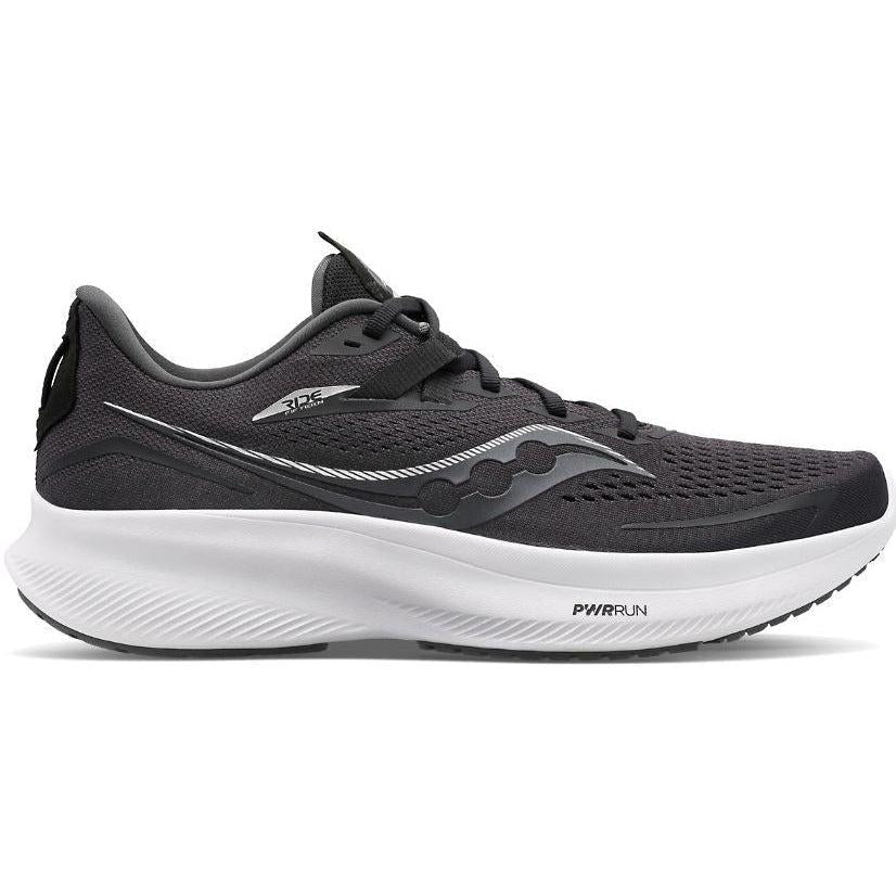 Saucony-Women's Saucony Ride 15-Black/White-Pacers Running