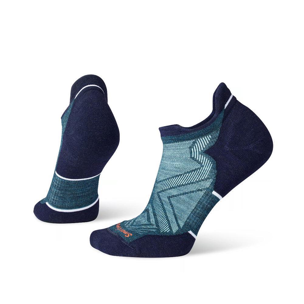Smartwool-Women's Smartwool Run Targeted Cushion Low Ankle Socks-Twilight Blue-Pacers Running