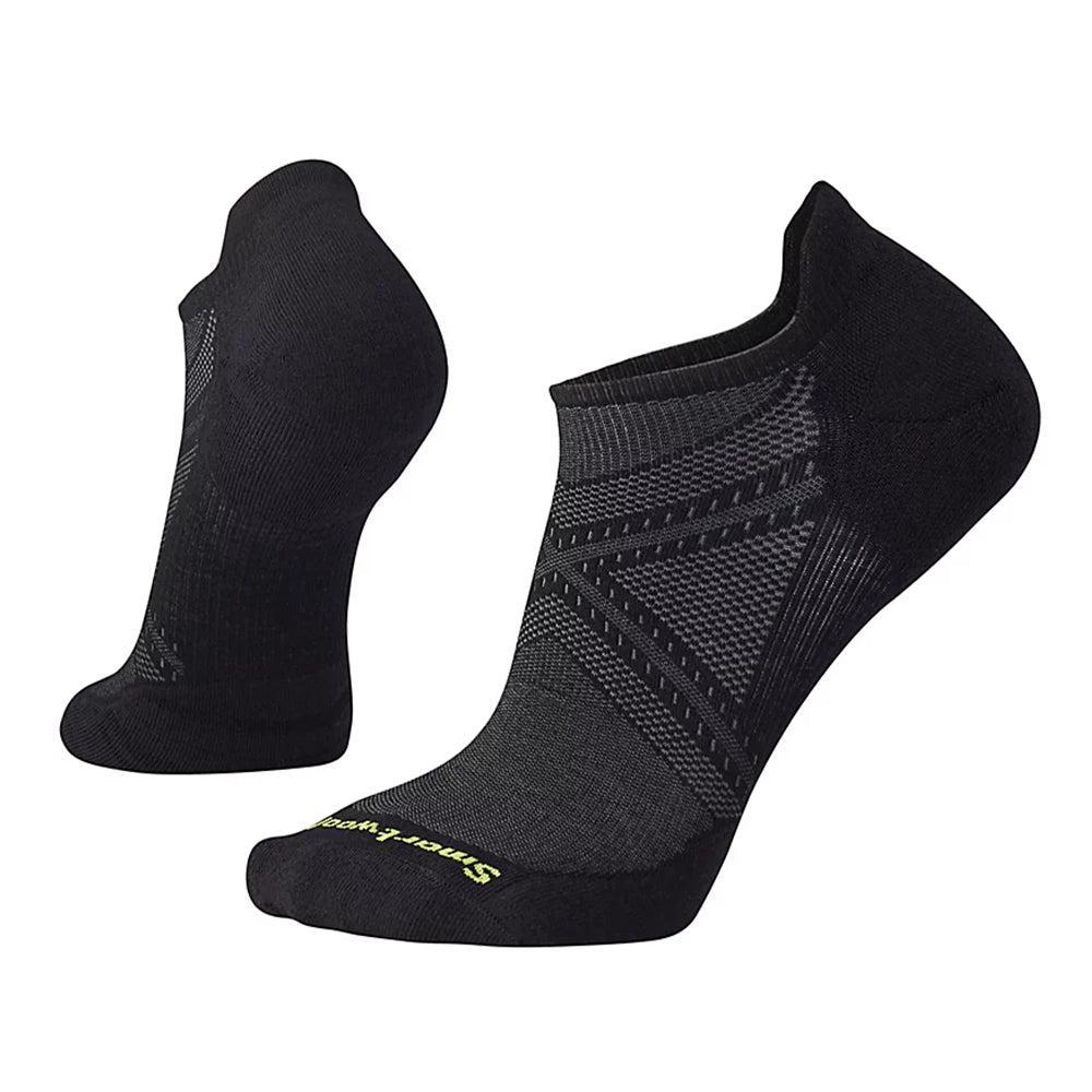 Smartwool-Women's Smartwool Run Targeted Cushion Low Ankle Socks-Black-Pacers Running