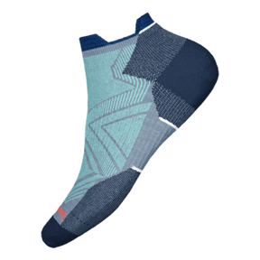 Smartwool-Women's Smartwool Run Zero Cushion Low Ankle Socks-Mist Blue-Pacers Running