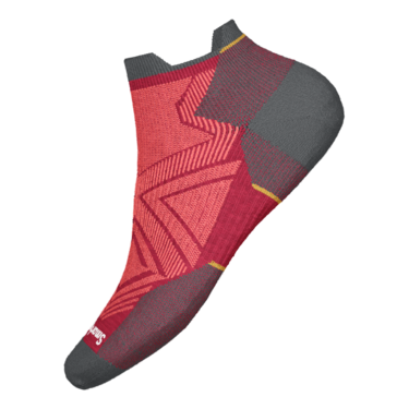 Smartwool-Women's Smartwool Run Zero Cushion Low Ankle Socks-Pomegranate-Pacers Running