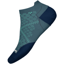 Smartwool-Women's Smartwool Run Zero Cushion Low Ankle Socks-Dark Prussian Blue-Pacers Running